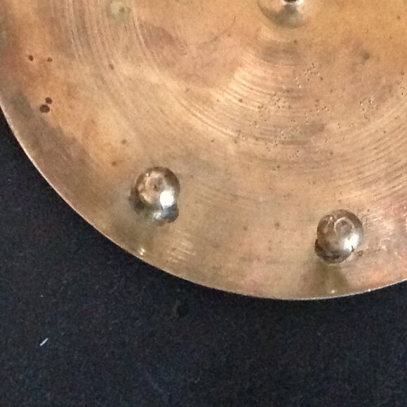 Rare Large Vintage Brass and Enamel Belt Buckle Made in India - Picture 4 of 4